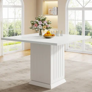 Square Dining Table with 2 Placemats