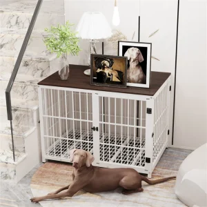 Large Wooden Dog Crate Indoor Furniture